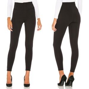 Free People Women's Black Elena High Rise Skinny Pants, Size 10